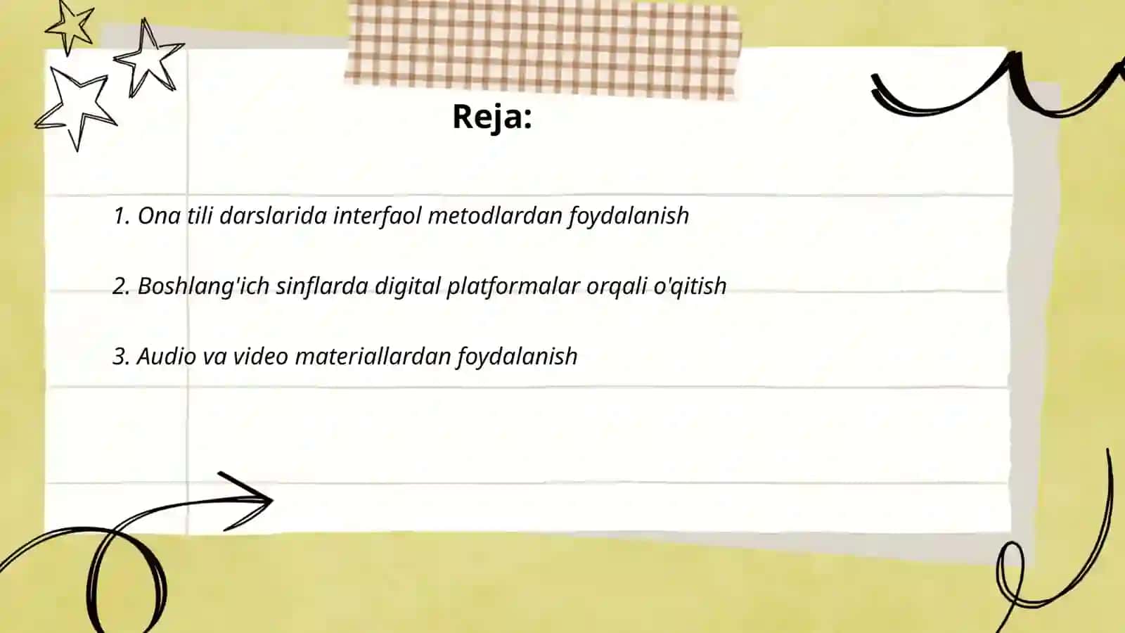 Boshlang'ich sinflarda ona tili o'qitishda innovatsion texnologiyalar 2