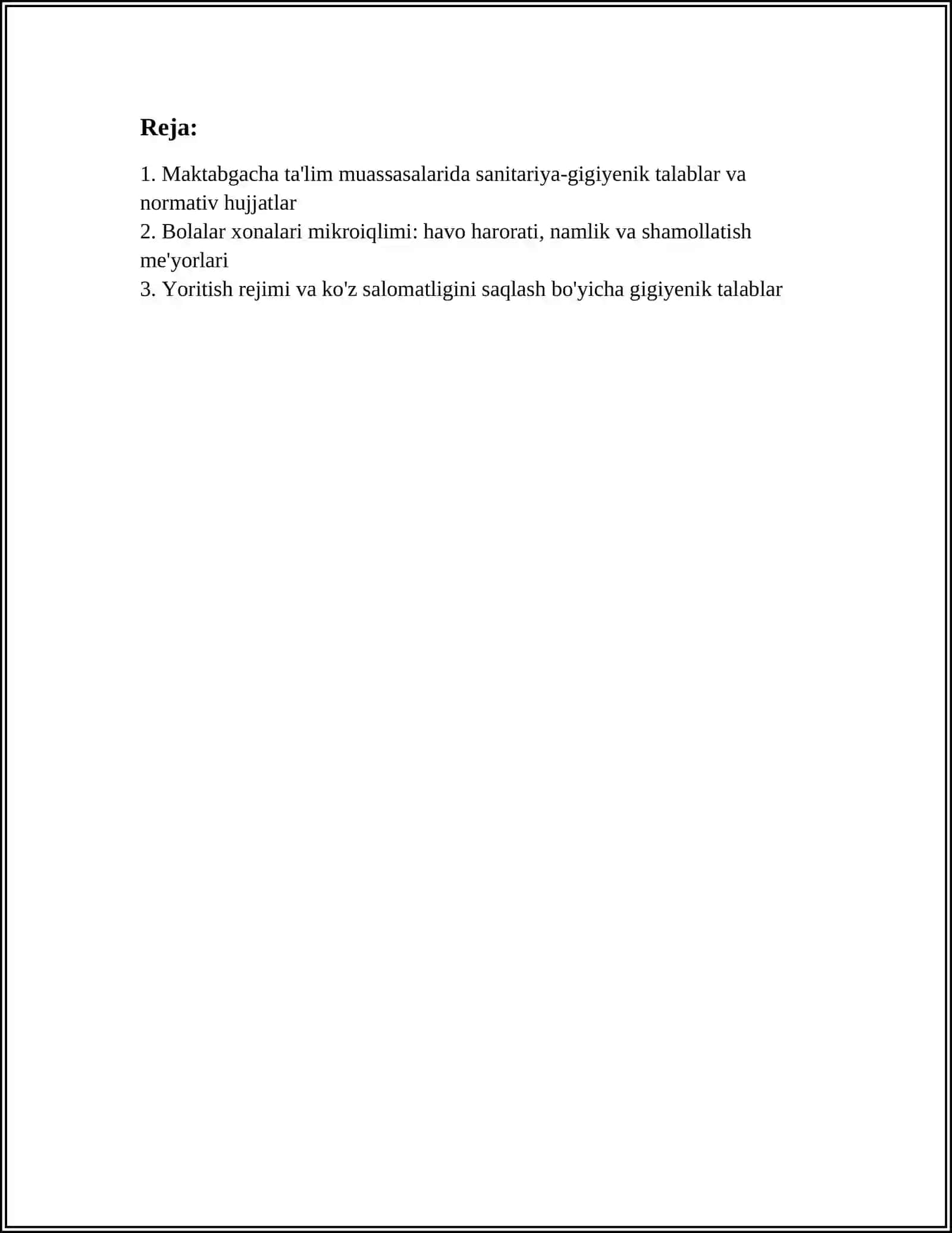 MAKTABGACHA TA'LIM TASHKILOTLARIDA SANITARIYA GIGENIK ME'YORLAR 2