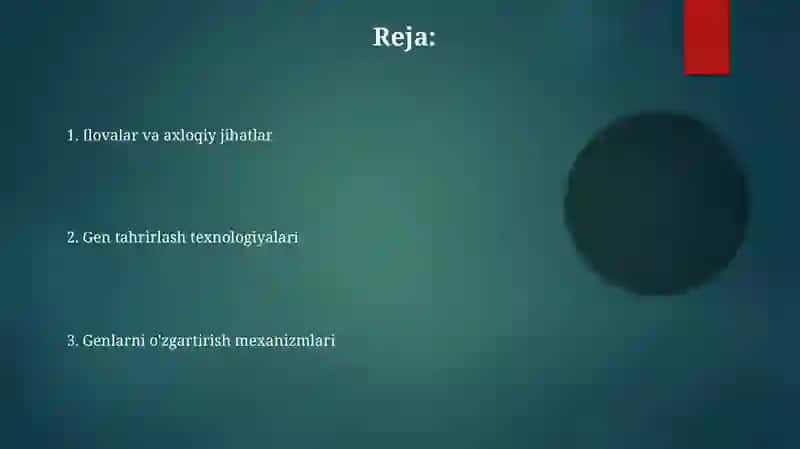 Modifikator genlar taʼsiri 2