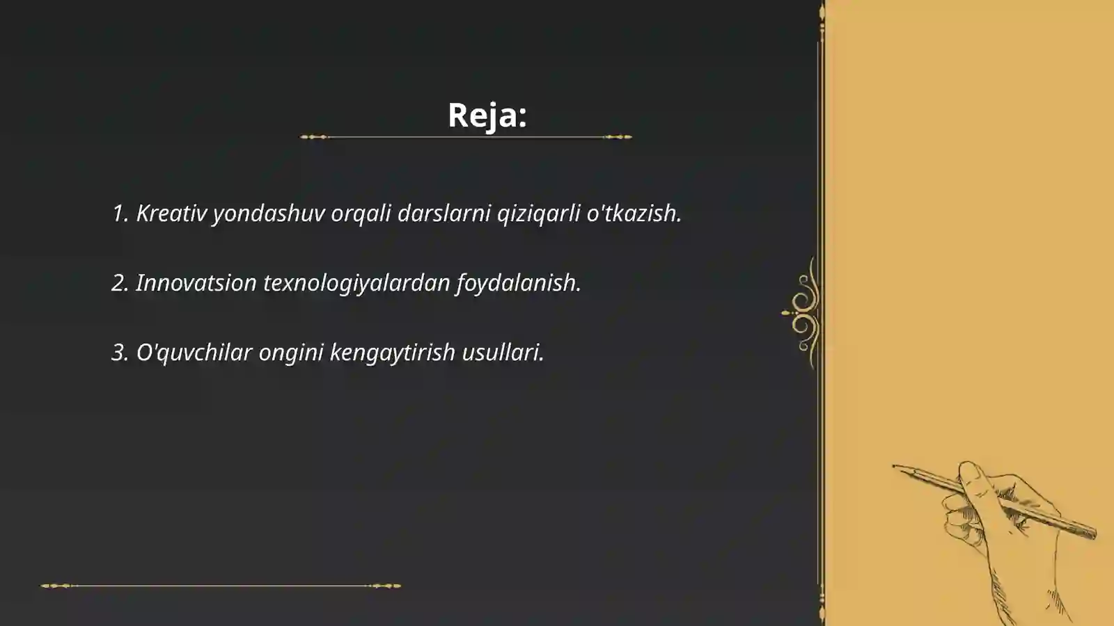Kreativ yondashuv 2