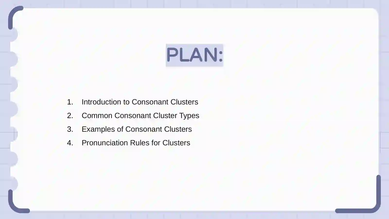 Consonant clusters and letter combination 2