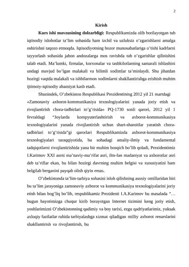 Amaliy dasturiy paketlardan intelektual tizimlar yaratishda foydalanish 2