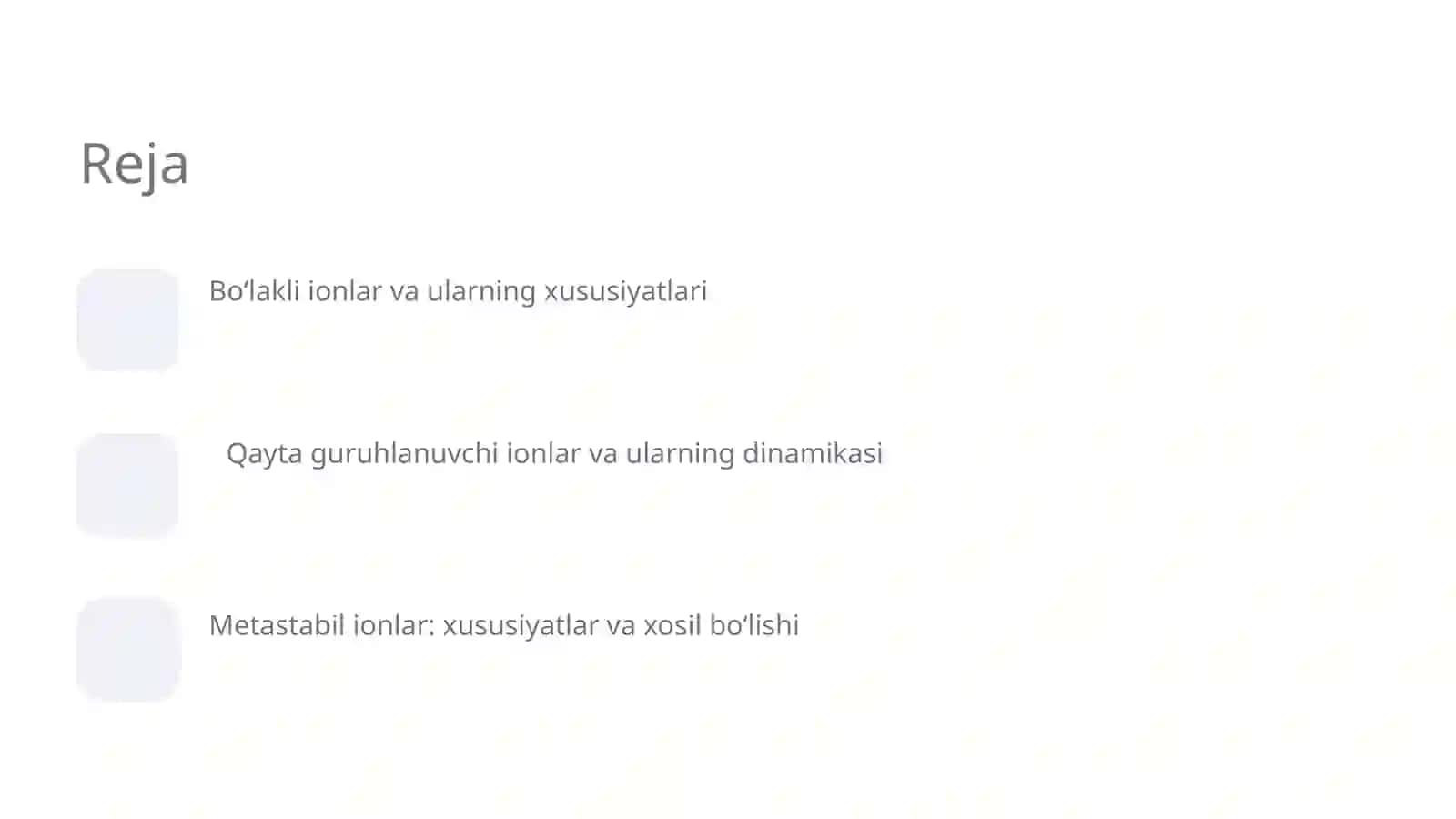 Bo'laqli ionlar va ularning xususiyatlari 2