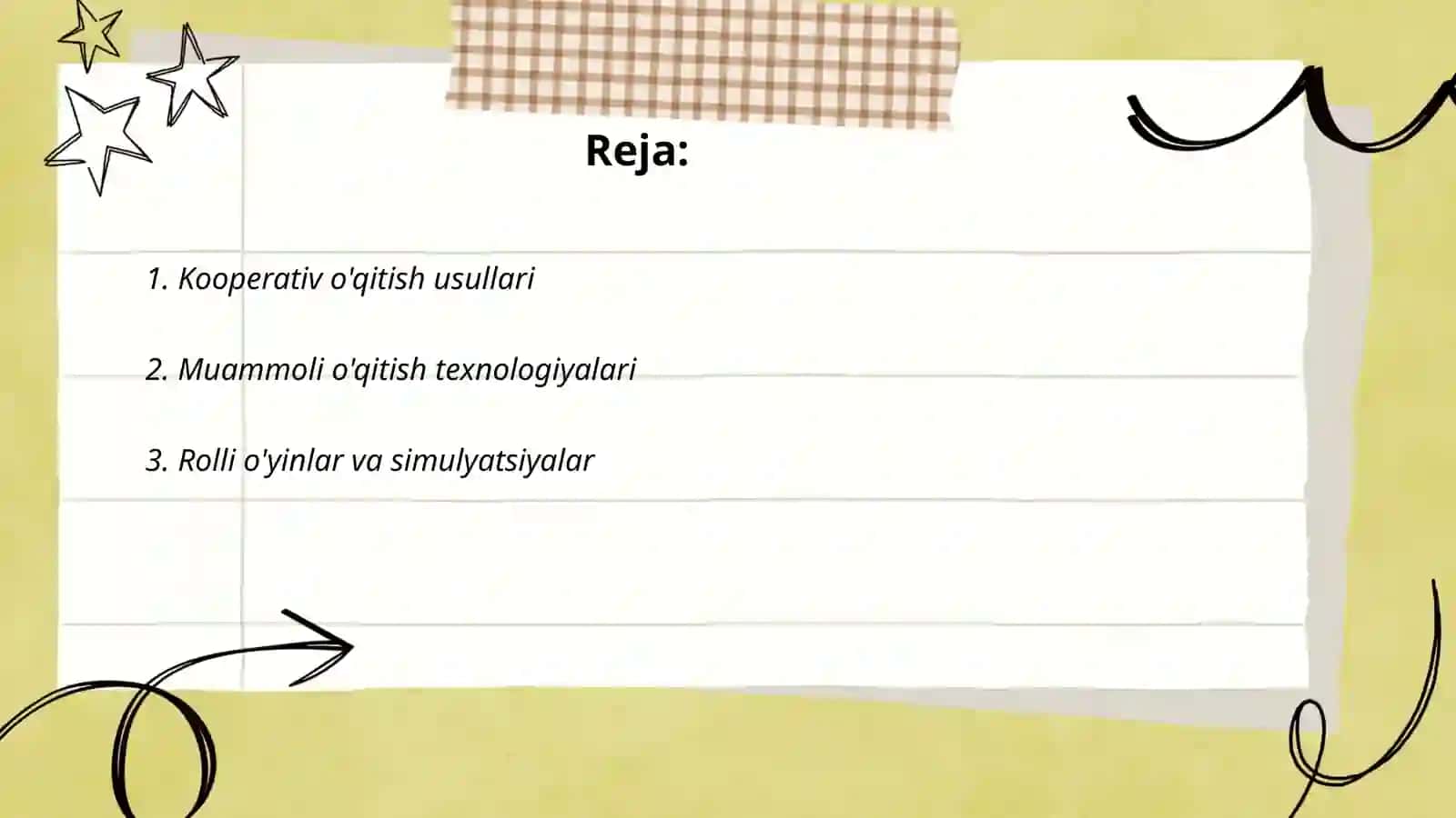 Kooperativ o'qitish usullari 2