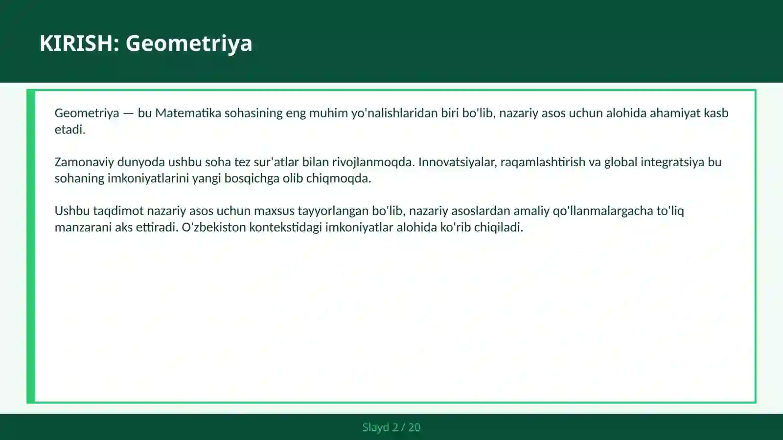 GEOMETRIYA 2