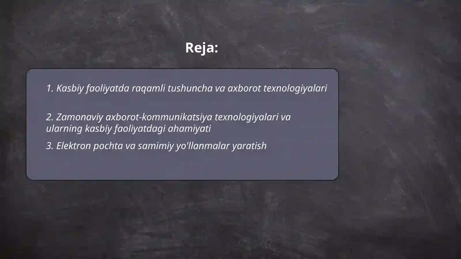 Kasbiy faoliyatda zamonaviy axborot-kommunikatsiya texnologiyalaridan foydalanish 2