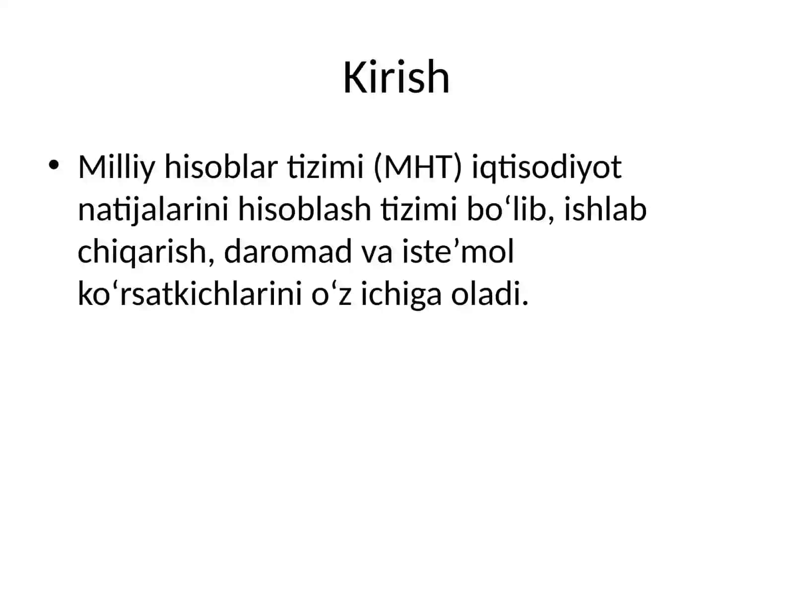 MHTdagi boshqa daromad ko‘rsatkichlari 2