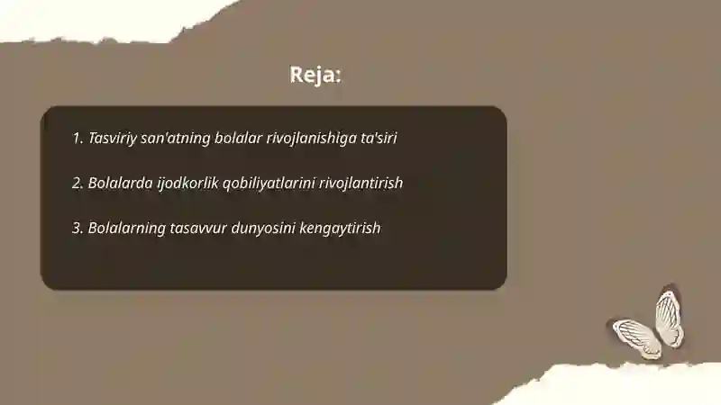 Tasviriy san'atning bolalar rivojlanishiga ta'siri 2