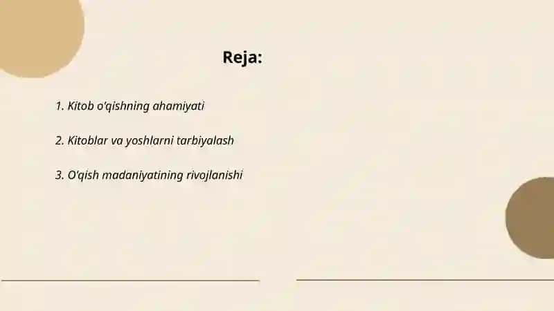 Kitobxonlik madaniyati 2