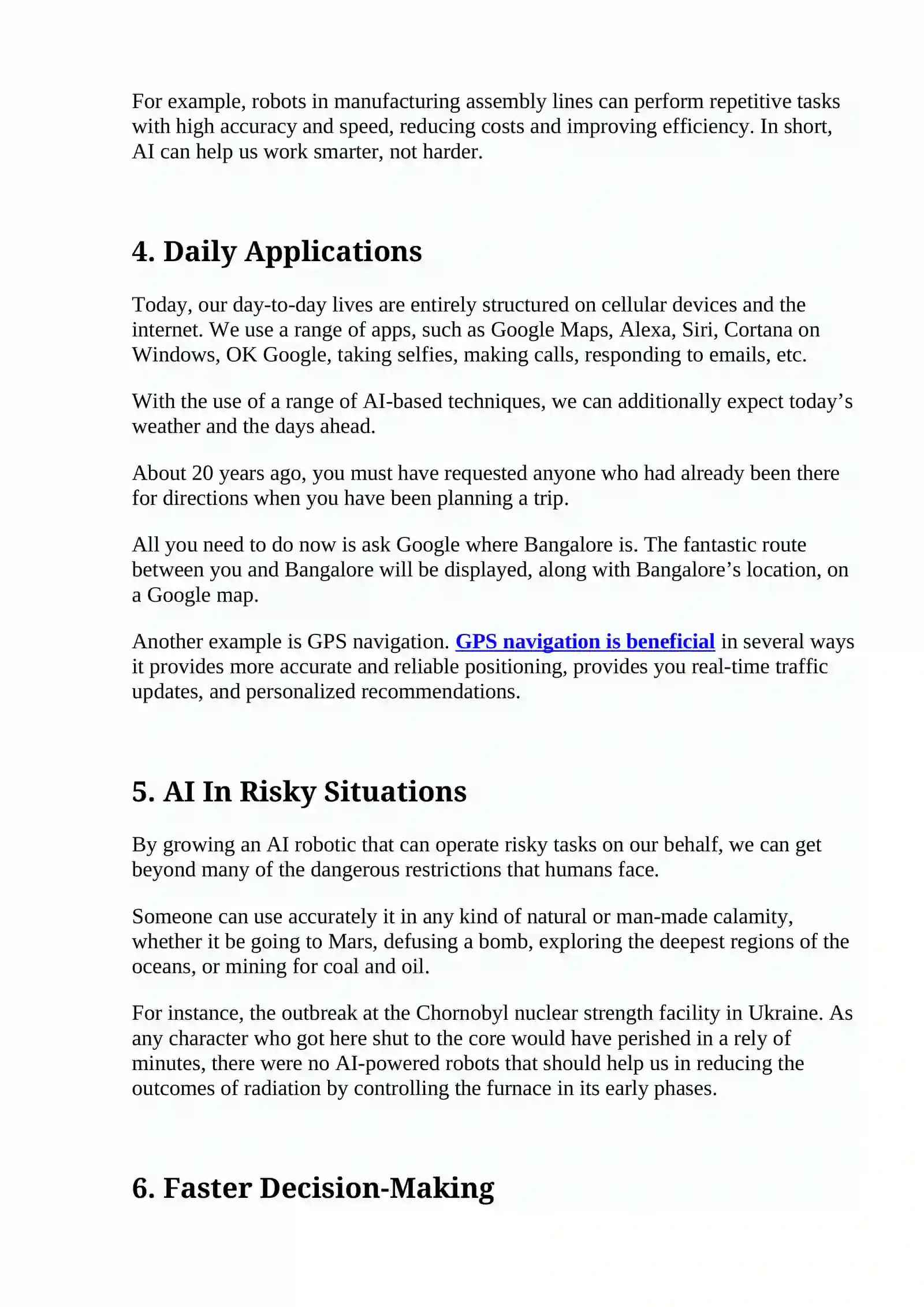 Advantages of artificial intelligence 2