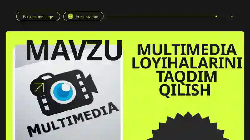 MULTIMEDIA LOYIHALARINI TAQDIM QILISH 2