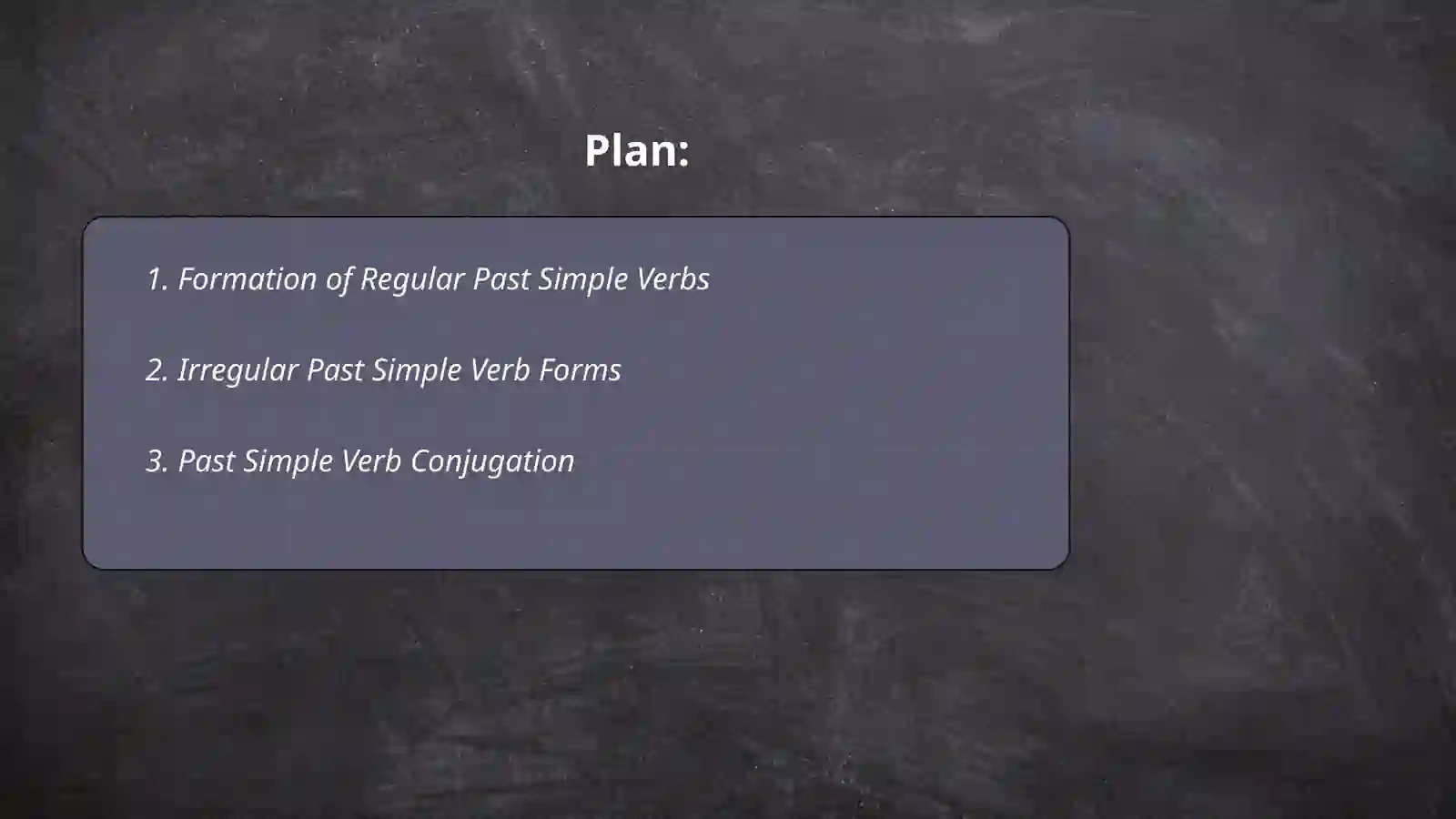 Past simple 2