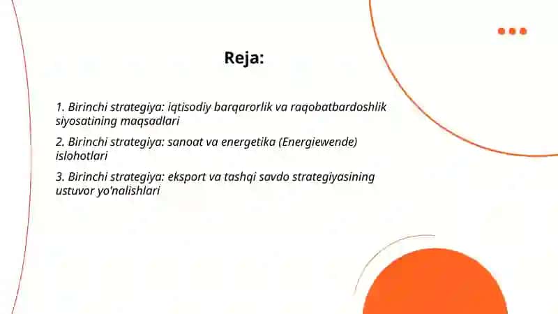 Germaniya davlatning 3 ta asosiy strategiyasi 2
