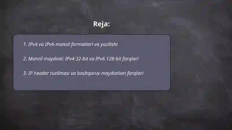 IPv4 va IPv6 farqlari 2