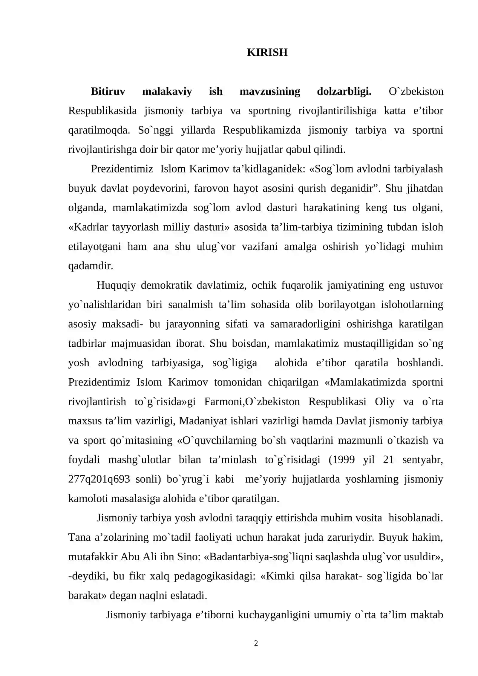 HARAKATLI O`YINLAR VOSITASIDA O`QUVCHILARNING JISMONIY SIFATLARINI RIVOJLANTIRISHNING NAZARIY ASOSLARI 2