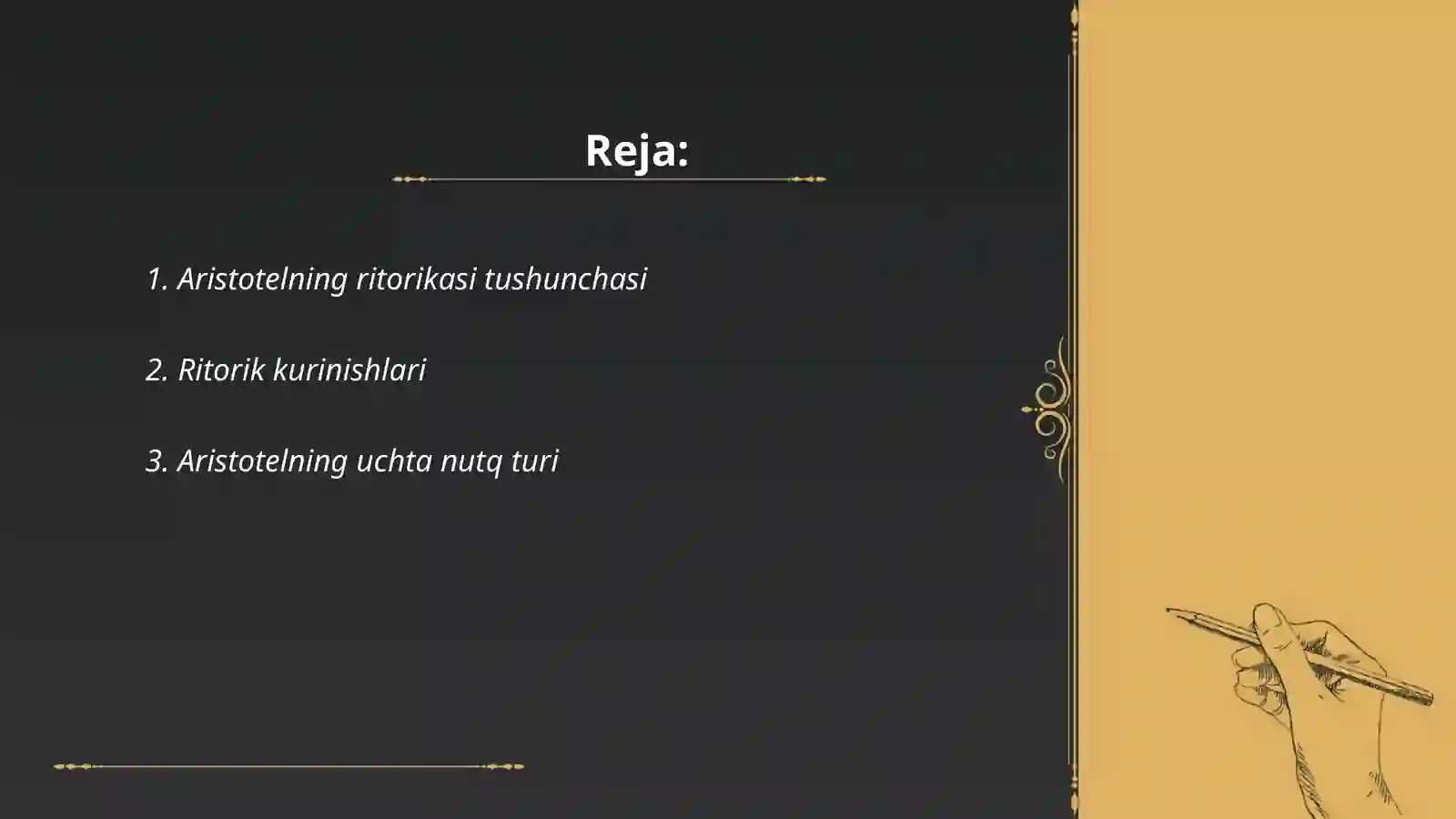 Aristotelning "Ritorika" asari 2