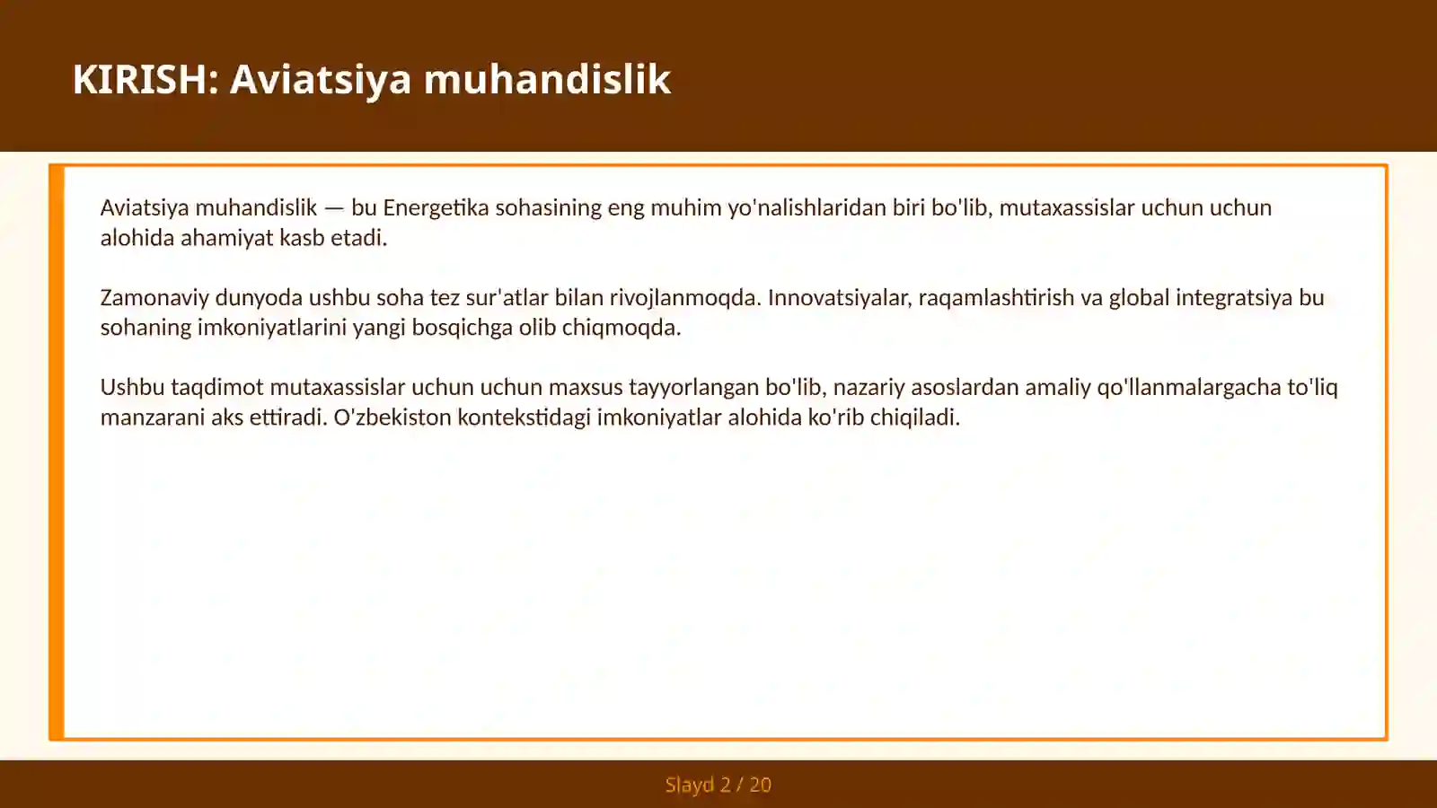 AVIATSIYA MUHANDISLIK 2