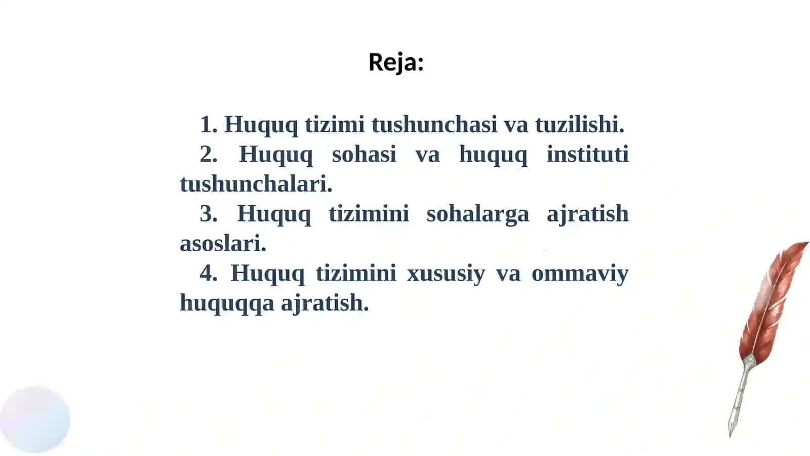 Huquq tizimi va qonunchilik tizimi.Qonunchilikni tizimlashtirish 2