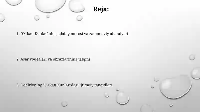 O'tkan Kunlar 2
