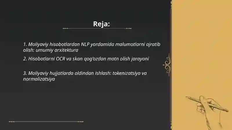 Moliyaviy hisobotlardan NLP yordamida malumotlarni ajratib olish 2