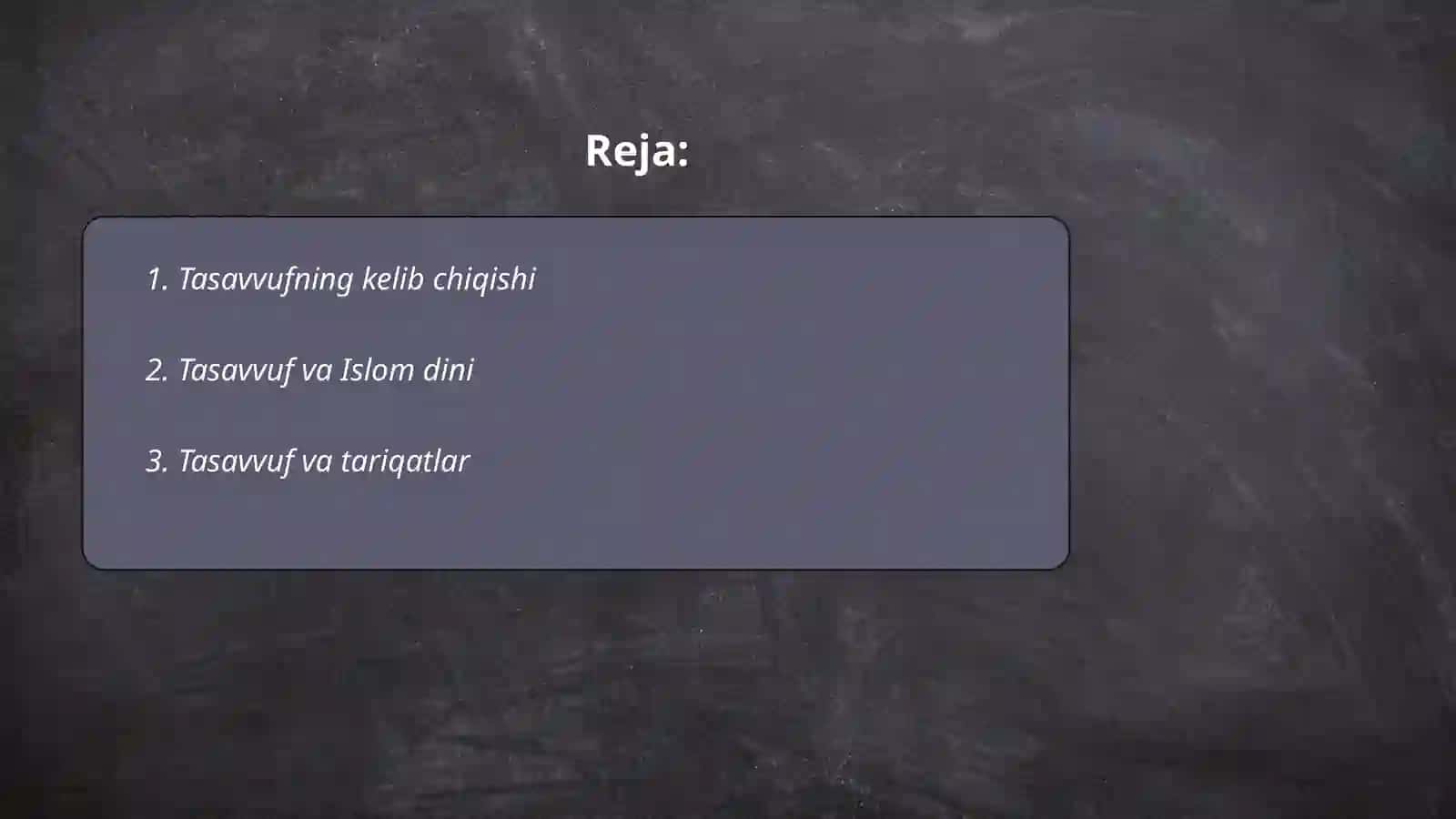 Tasavvuf haqida 2
