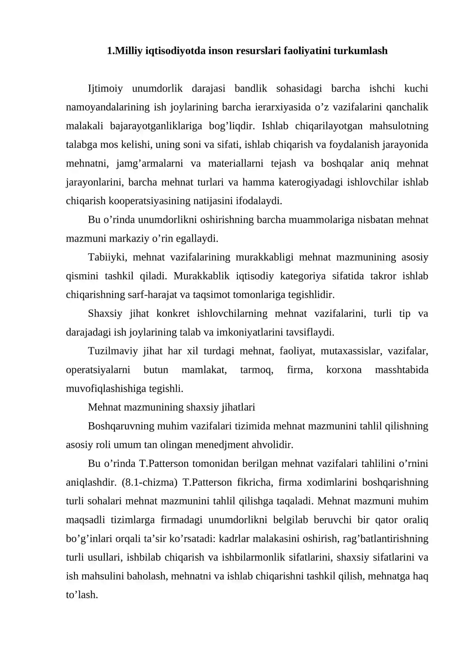 Milliy iqtisоdiyotdа insоn rеsurslаri fаоliyatining tuzilishi 2