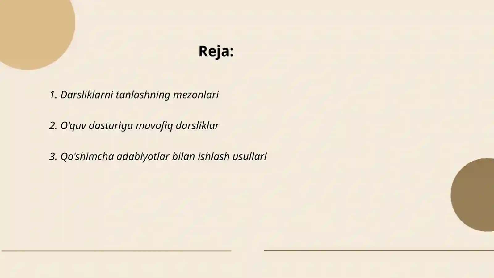 Darslik va qo’shimcha adabiyotlar bilan ishlash 2