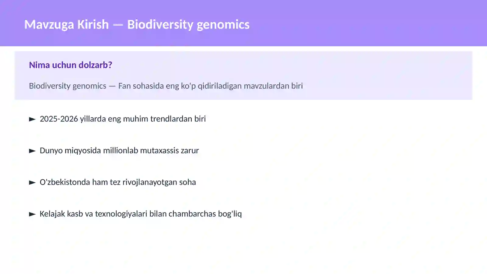 Biodiversity genomics 2