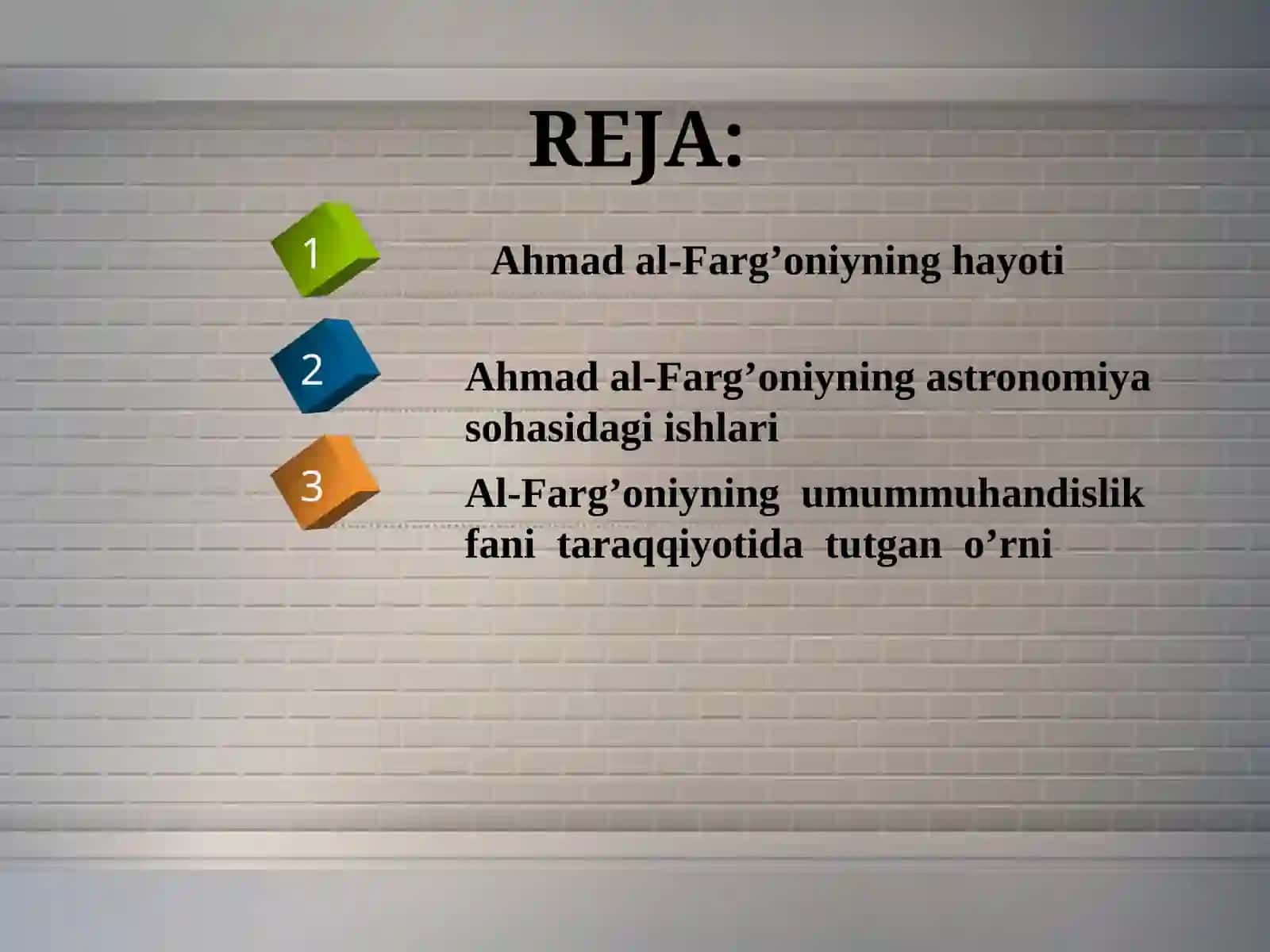 Ahmad al- Farg’oniyning hayoti va faoliyati 2
