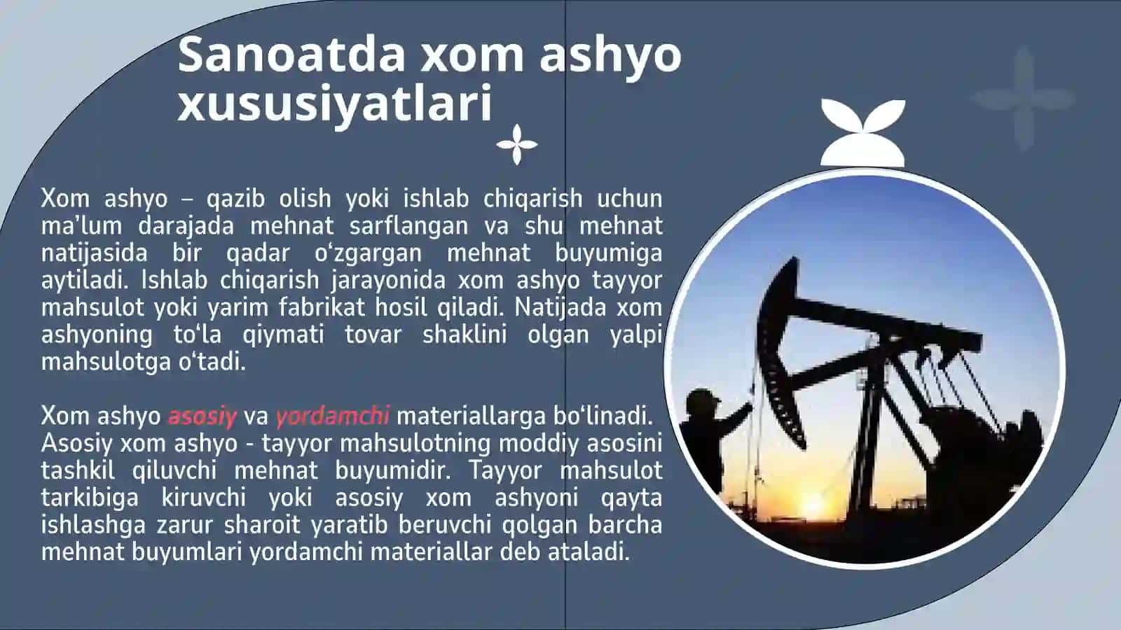 SANOATNING XOM ASHYO MANBAI VA TEJAMKORLIK STRATEGIYASI 2