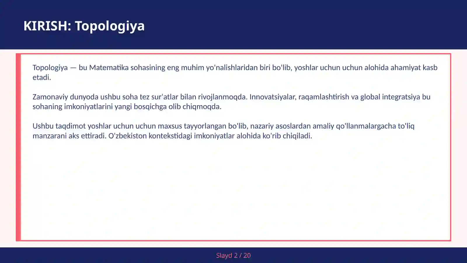 TOPOLOGIYA 2