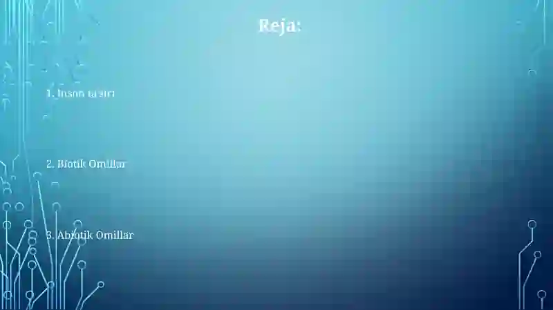 Organizmlarga tashqi muhit faktorlarning tasiri 2