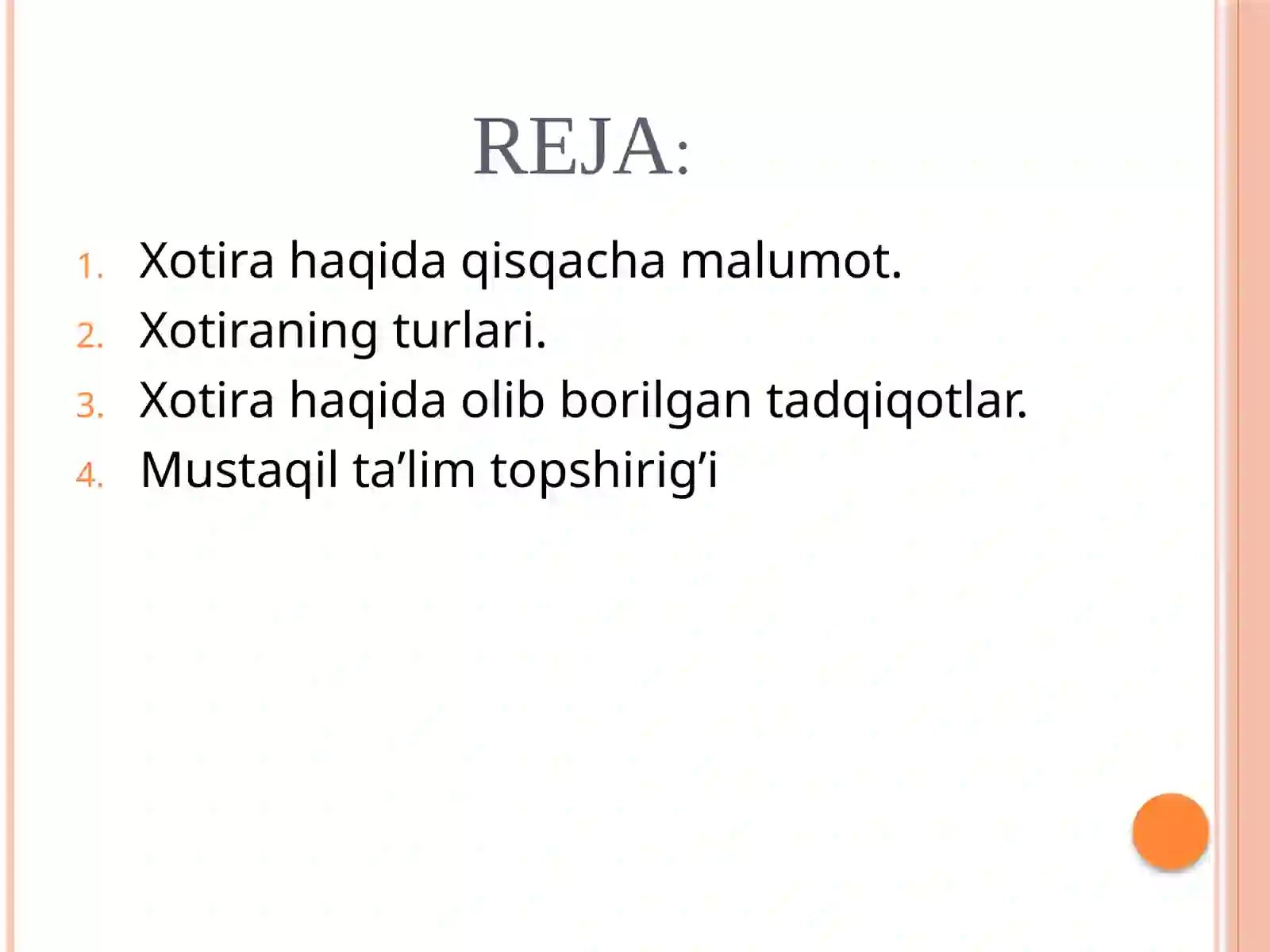 Xotira haqida ma'lumot 2