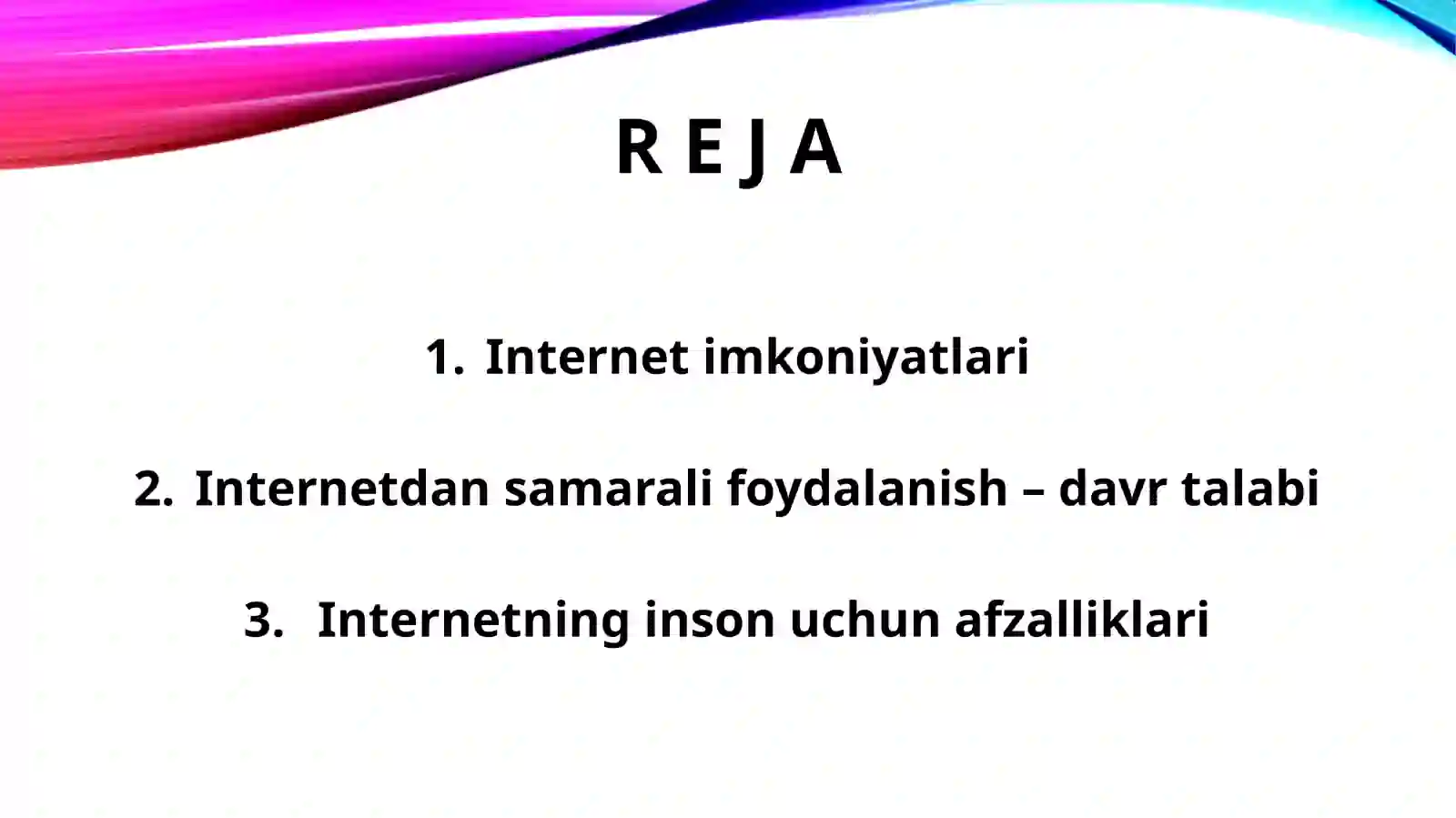 Media maydon va internet imkoniyatlari 2