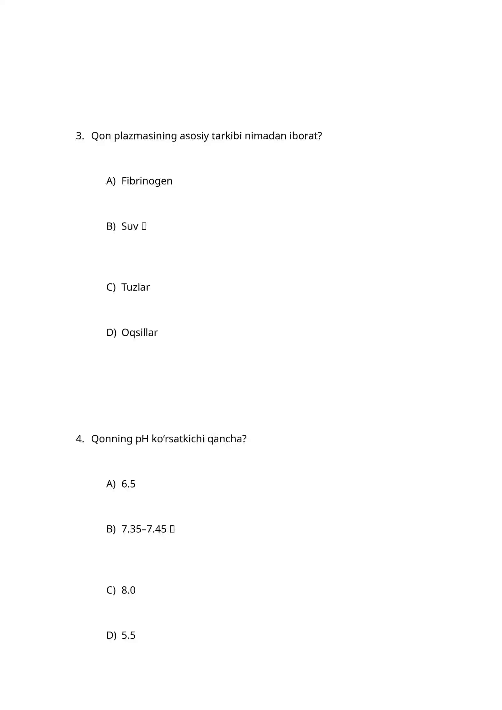 Qonning fizik-kimyoviy xossalarini tekshirish 2