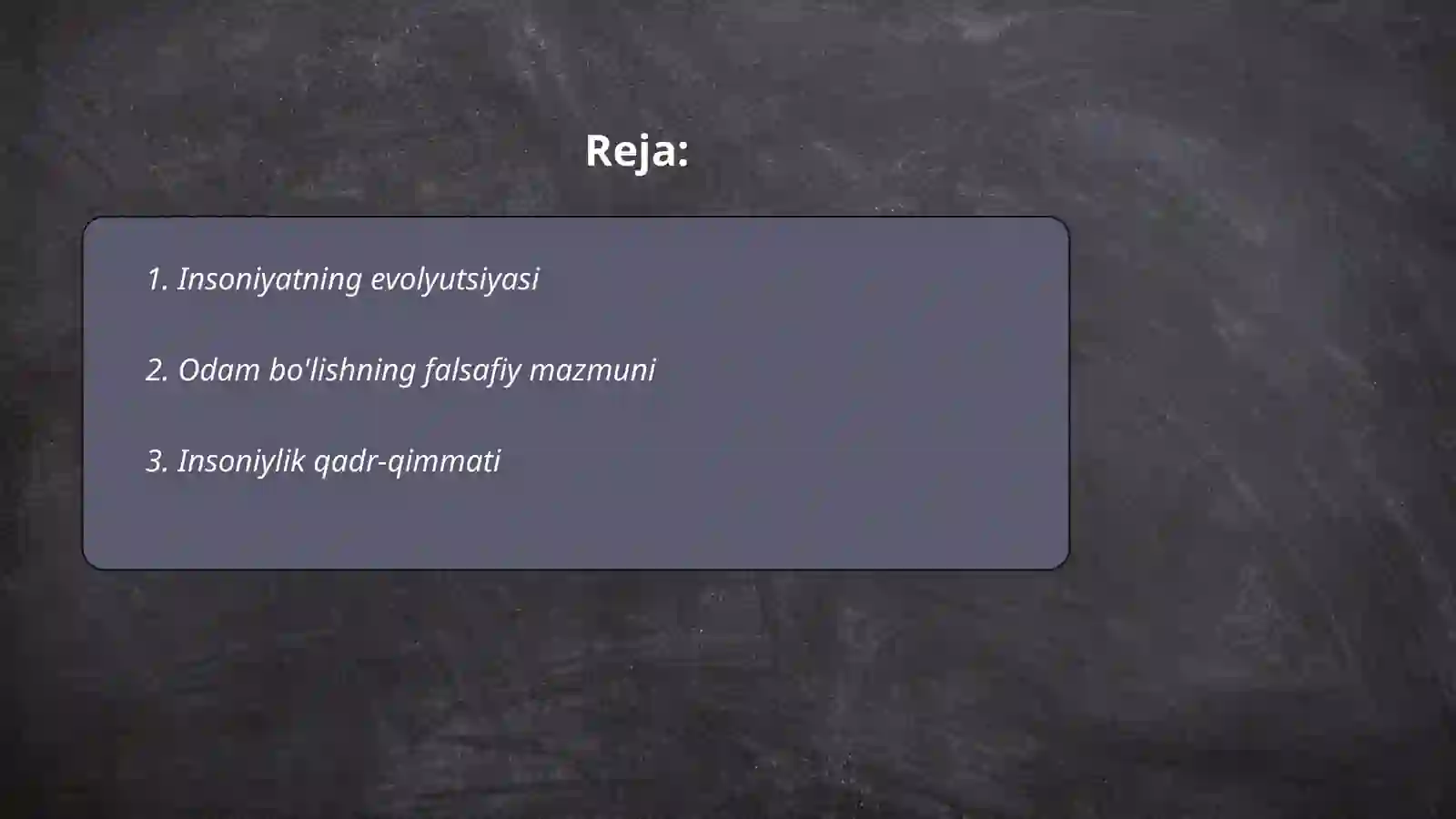 Insoniyatning evolyutsiyasi 2