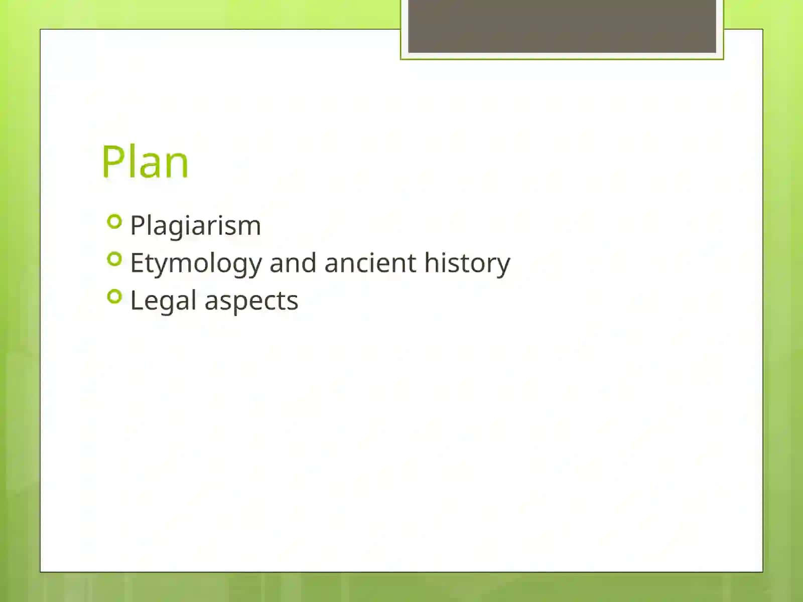 Plagiarism 2