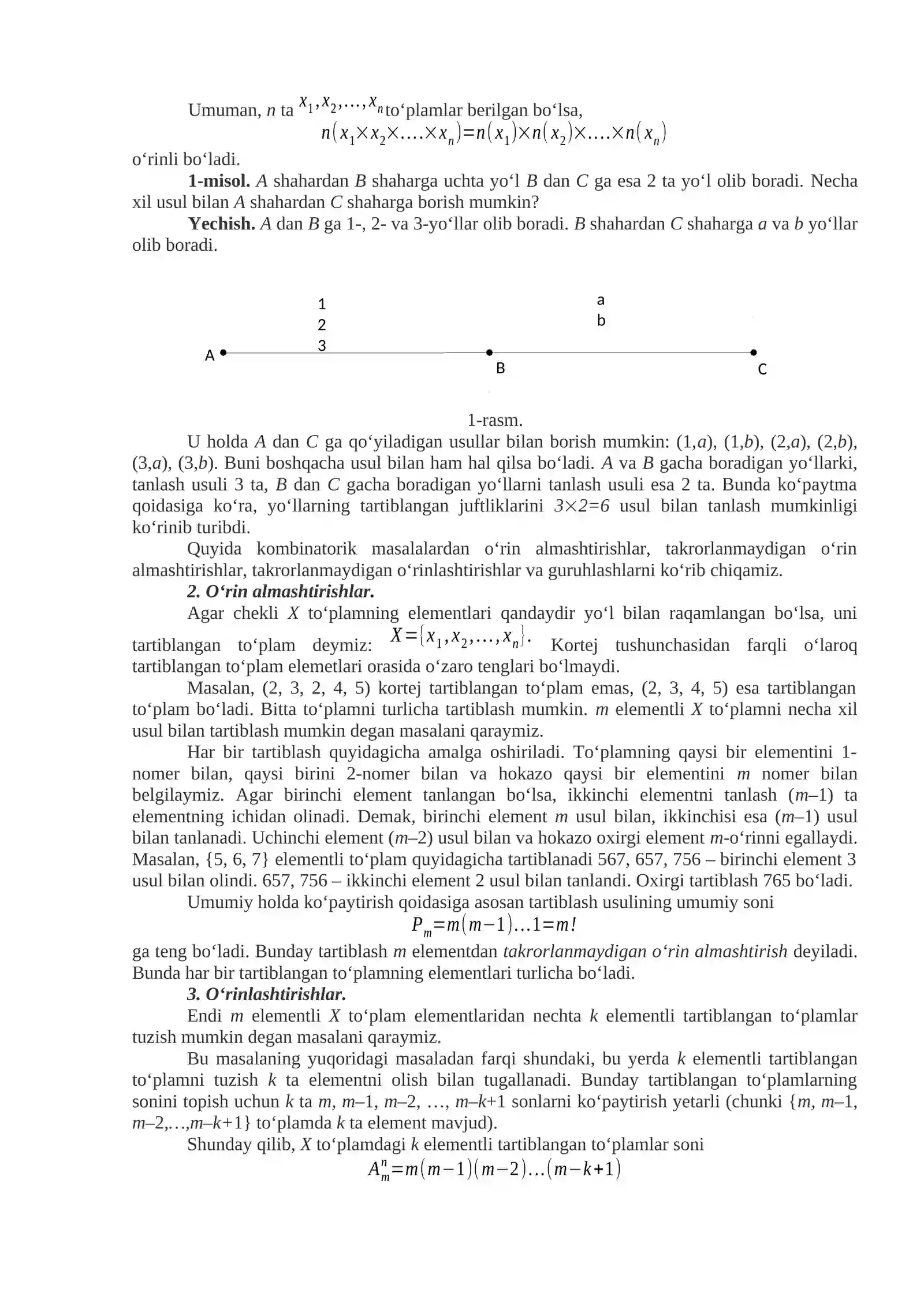 Kombinatorika elementlari 2
