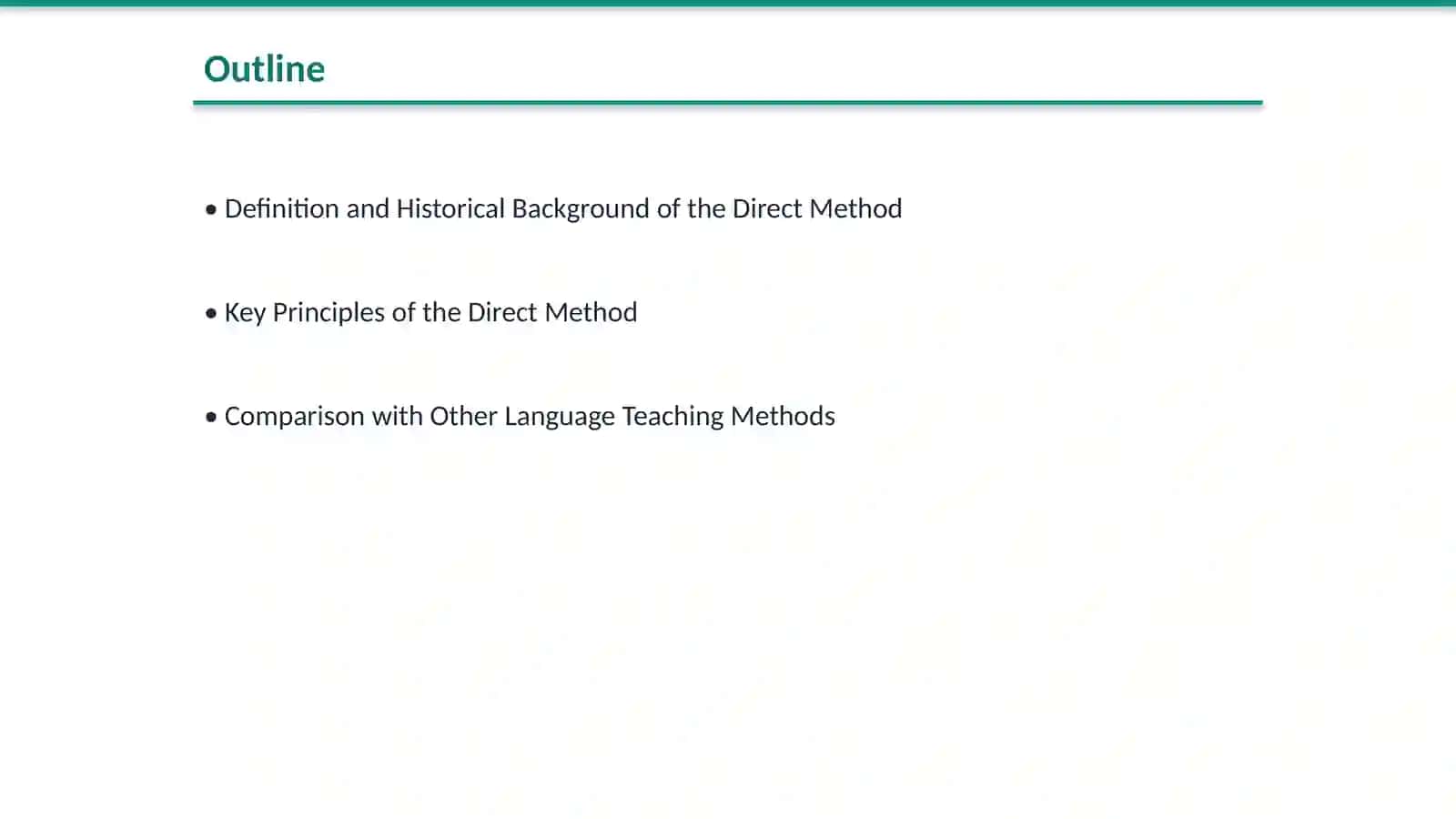 The Direct Method 2