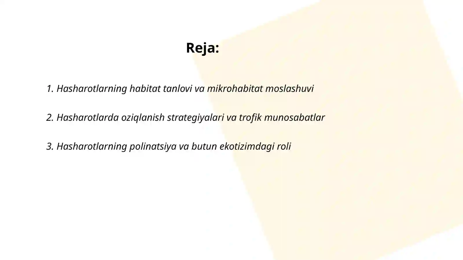 Hasharotlarning ekologiyasi va etologiyasi 2
