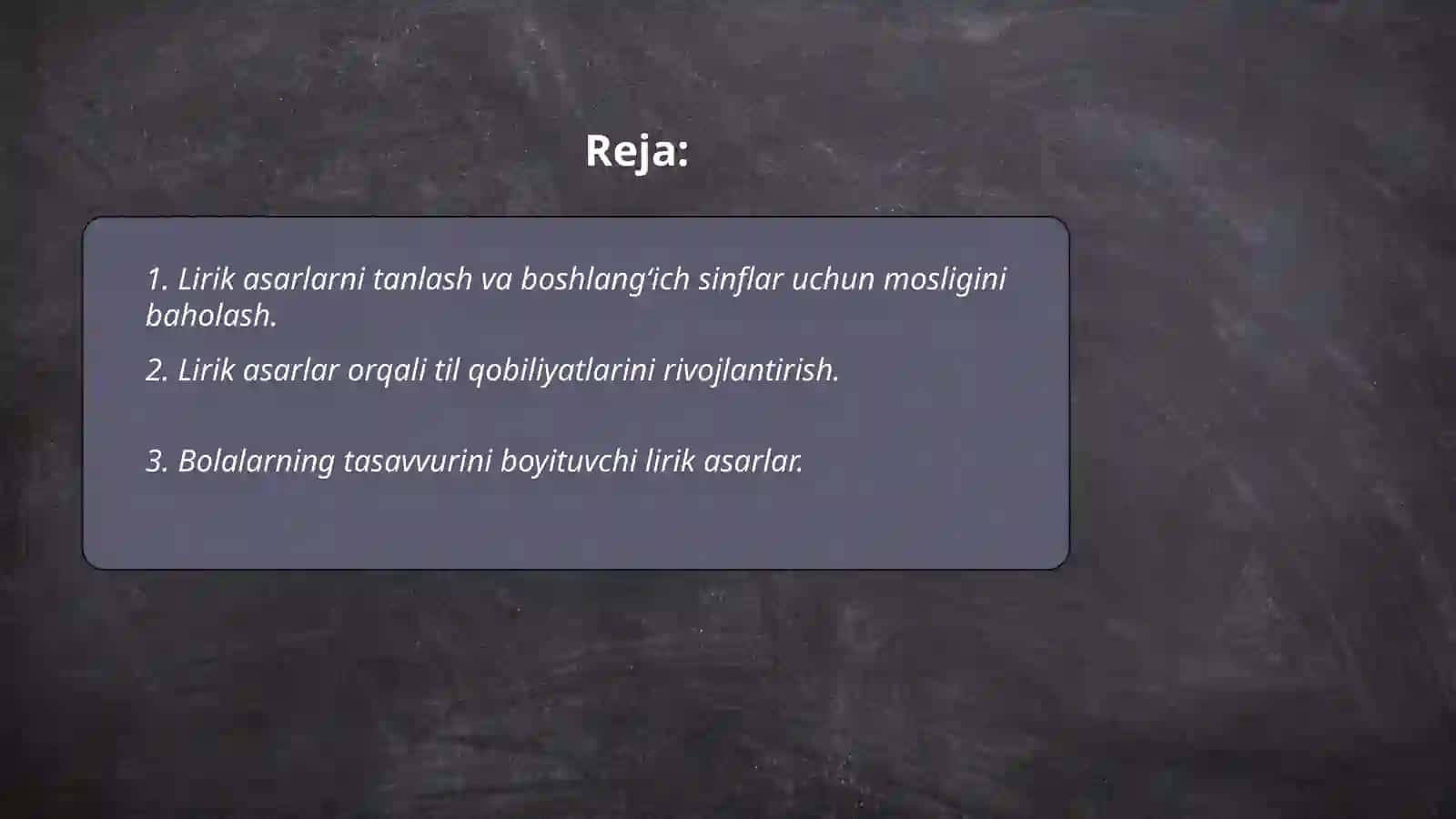 Boshlangʻich sinfda lirik asarla ustida ishlash uchun metodik tavsiyalar 2