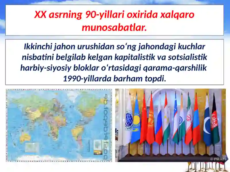 XX asr oxiri – xxi asr boshlarida xalqaro munosabatlar 2