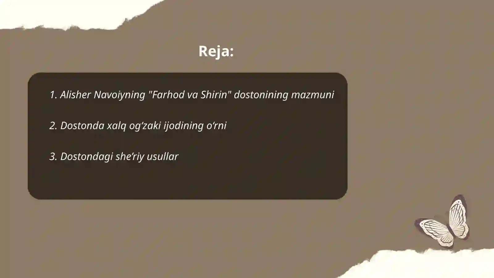 Alisher Navoiyning "Farhod va Shirin" dostoni 2