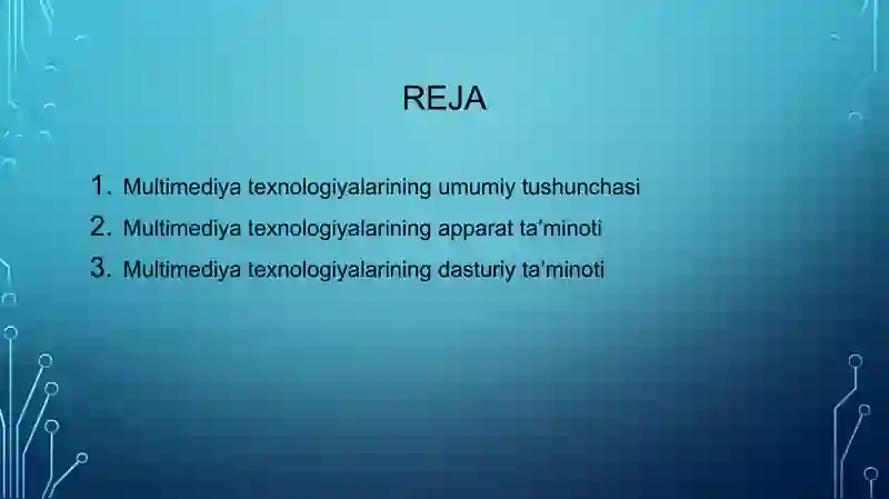 Multimediyatexnologiyalarining texnik ta’monoti 2