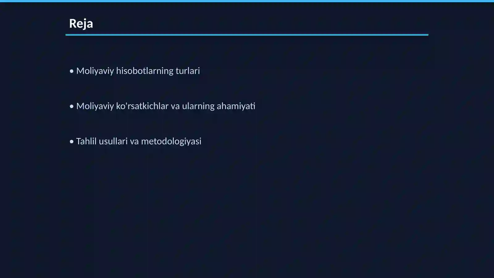 Moliyaviy natijalar tahlili 2