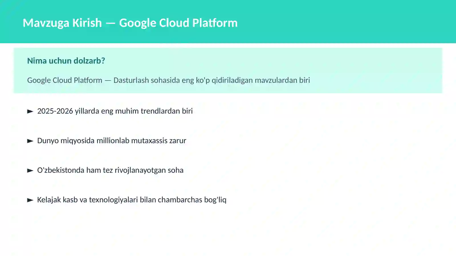 DASTURLASH | CLOUD VA DEVOPS 2