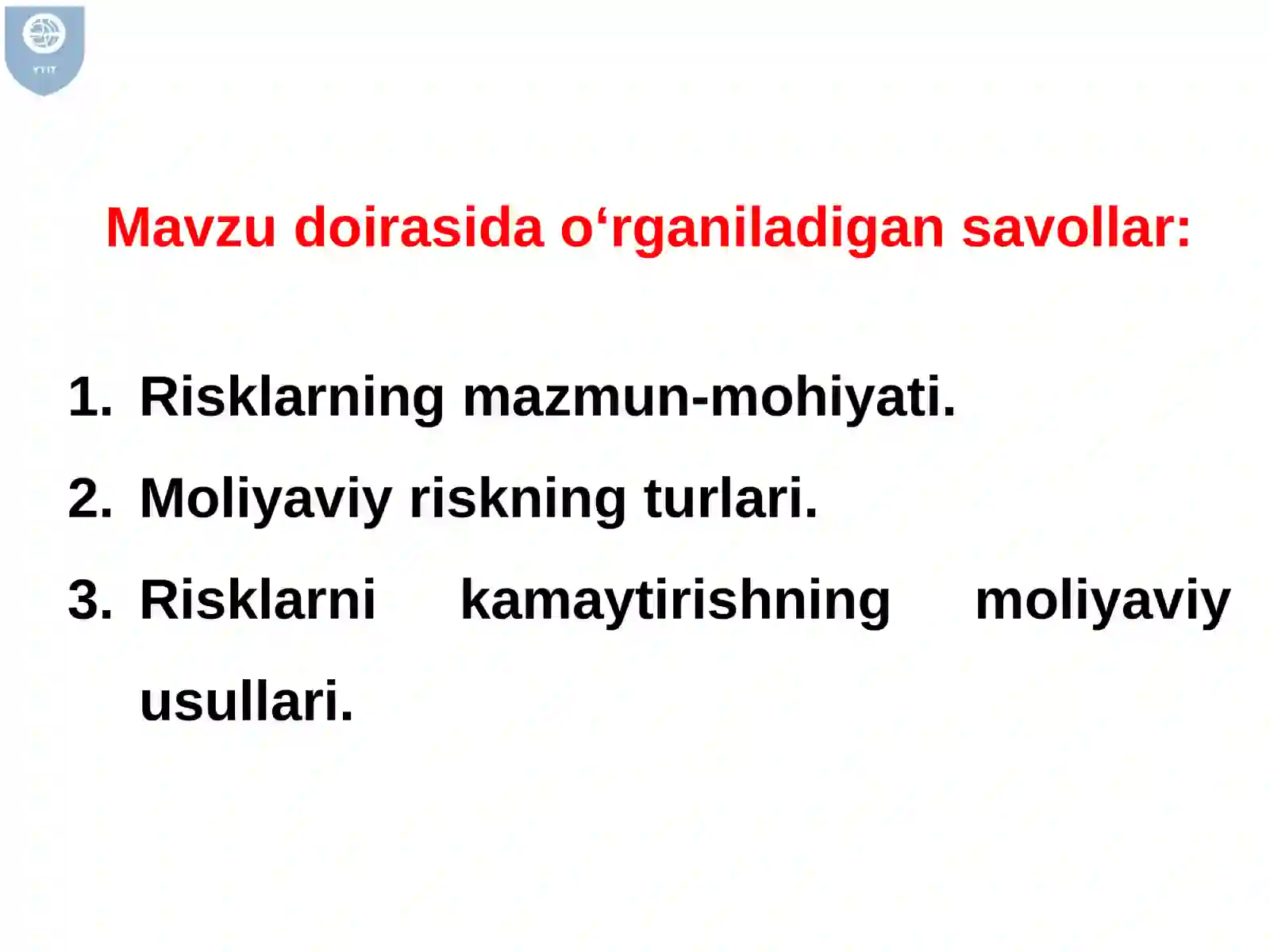 MOLIYAVA RISKLAR 2