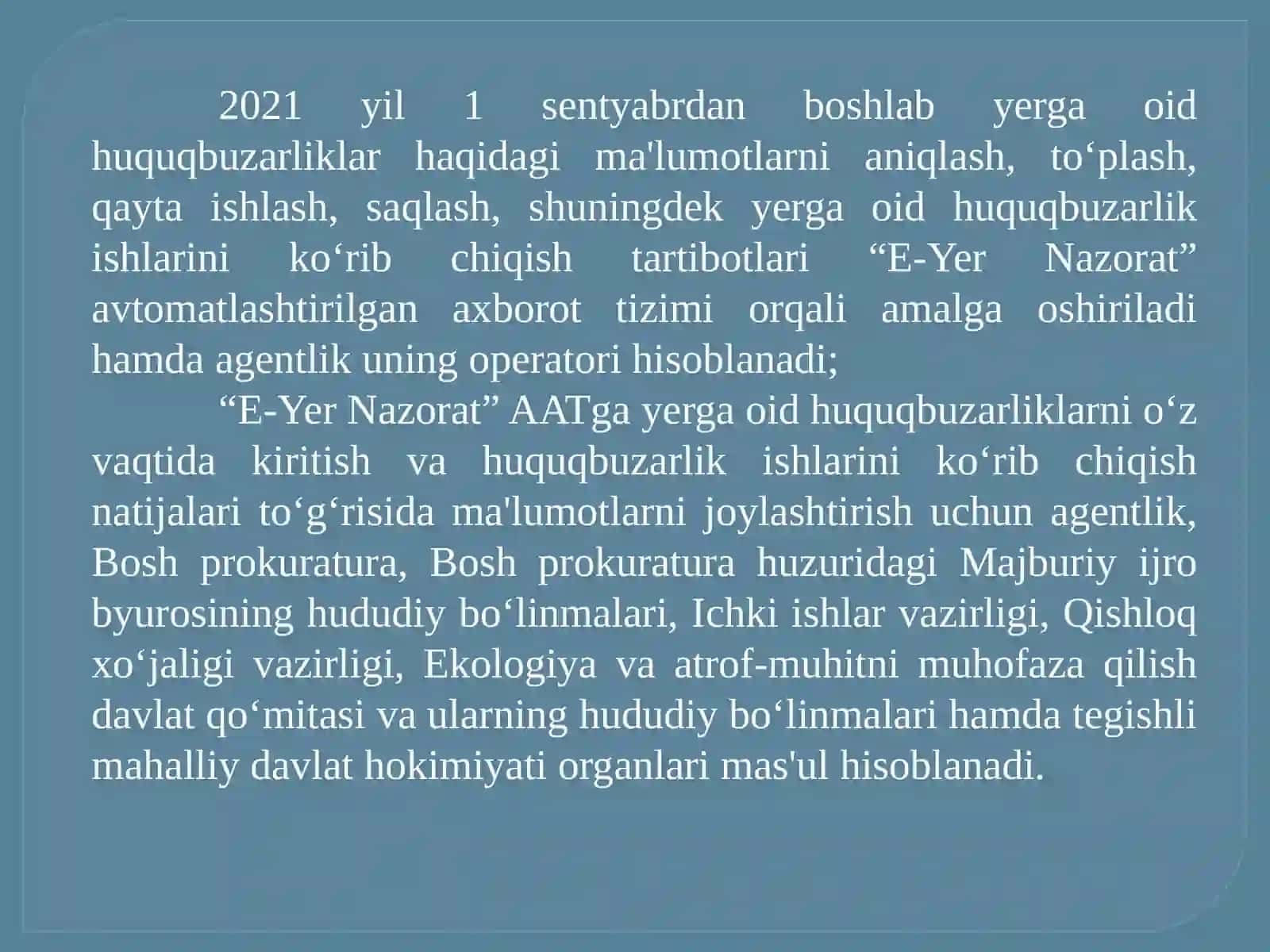Yerga   oid  huquq   buzarliklar   va  ularning turlari 2