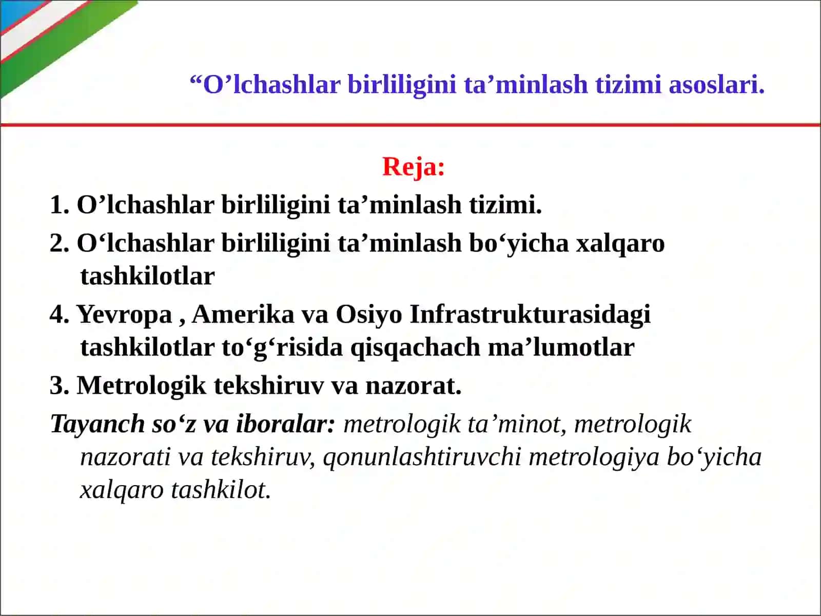 Metrologiya va standartlashtirish 2