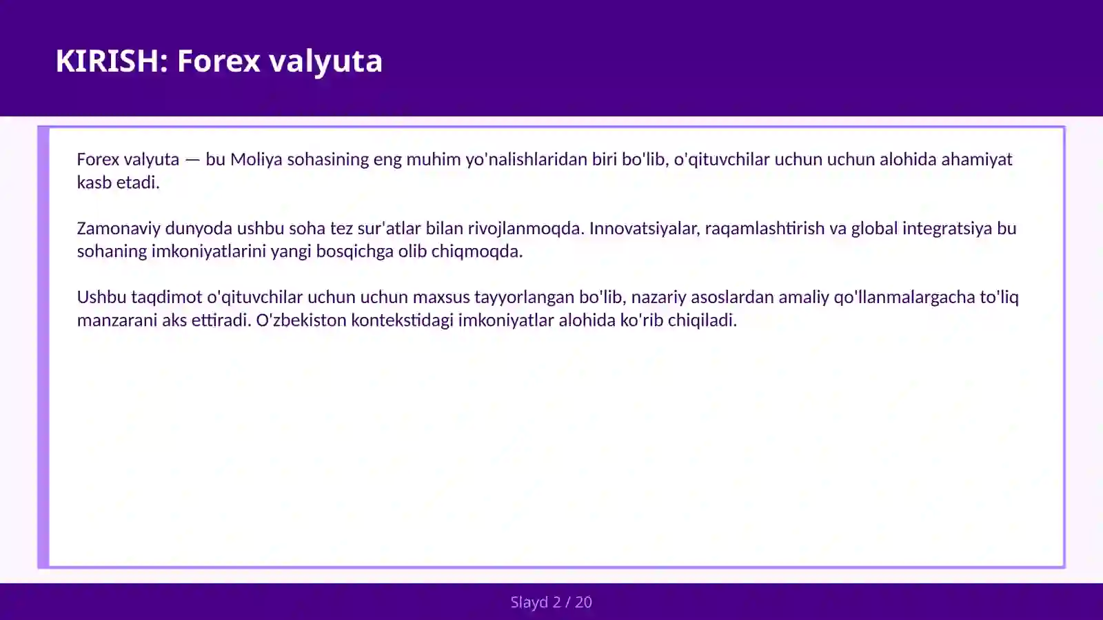 Forex valyuta 2